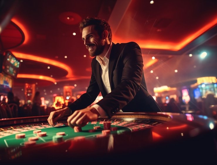 Joker Gaming slot interface on gacor77 slot showing reel symbols, paylines, and bet controls